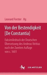 bokomslag Von der Bestendigkeit [De Constantia]