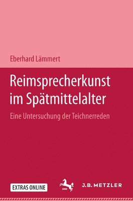Eberhard Lämmert, Eberhard Lammert - Reimsprecherkunst im Spätmittelalter, Inbunden
