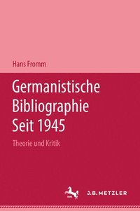 bokomslag Germanistische Bibliographie seit 1945
