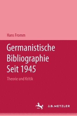 Germanistische Bibliographie seit 1945 1