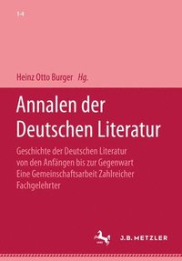 bokomslag Annalen der deutschen Literatur