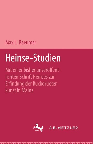 Max L. Baeumer - Heinse-Studien, Inbunden