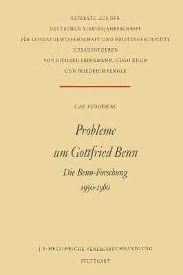 Probleme um Gottfried Benn 1