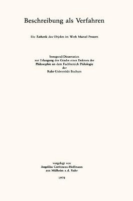Beschreibung als Verfahren