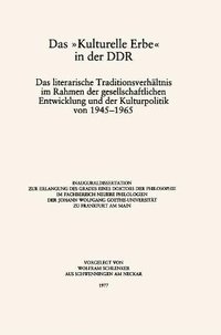 bokomslag Das Kulturelle Erbe in der DDR