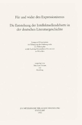 Michael Stark - Für und Wider den Expressionismus, Inbunden