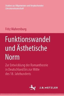 bokomslag Funktionswandel und sthetische Norm