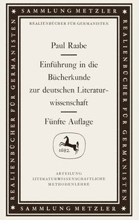 bokomslag Einfhrung in die Bcherkunde zur deutschen Literaturwissenschaft