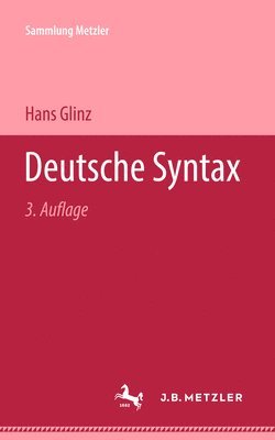 Hans Glinz - Deutsche Syntax, Häftad