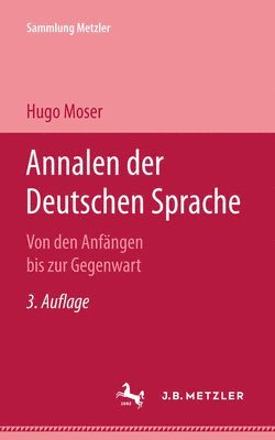 bokomslag Annalen der deutschen Sprache