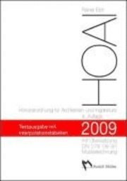 bokomslag HOAI 2009
