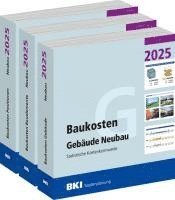 bokomslag BKI Baukosten Gebäude + Positionen + Bauelemente Neubau 2025 - Kombi Teil 1-3