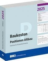 bokomslag BKI Baukosten Positionen Altbau 2025