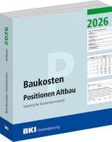 BKI Baukosteninformationszentrum Deutscher Architektenkammern, Bki - BKI Baukosten Positionen Altbau 2026, Häftad
