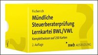 bokomslag Mündliche Steuerberaterprüfung Lernkartei BWL/VWL