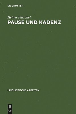 bokomslag Pause und Kadenz