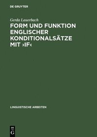 bokomslag Form Und Funktion Englischer Konditionalstze Mit &gt;If
