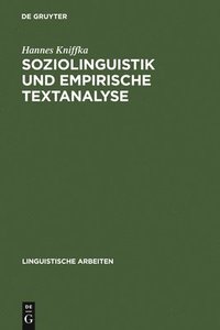 bokomslag Soziolinguistik und empirische Textanalyse