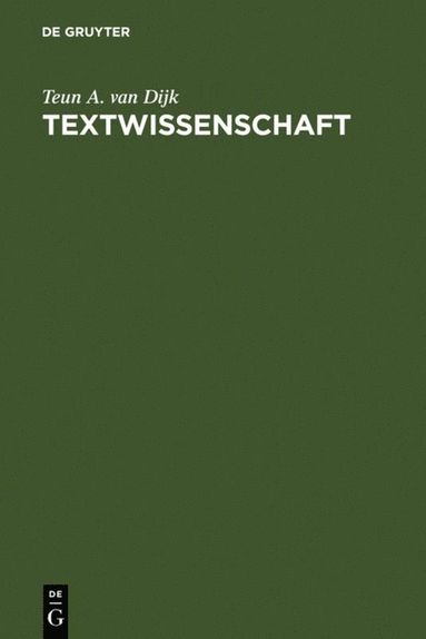 bokomslag Textwissenschaft