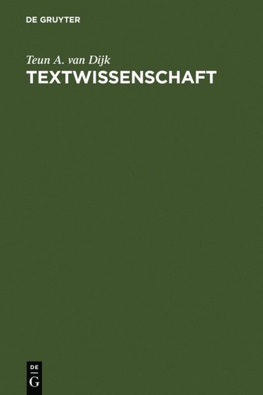 bokomslag Textwissenschaft