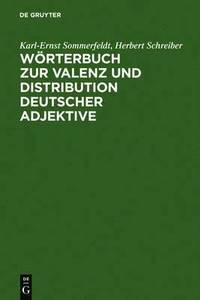 bokomslag Woerterbuch zur Valenz und Distribution deutscher Adjektive