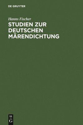 bokomslag Studien Zur Deutschen Märendichtung