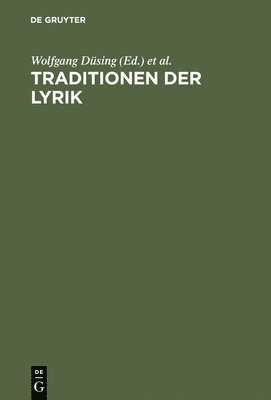 bokomslag Traditionen der Lyrik