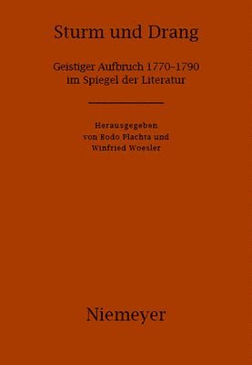 Bodo Plachta, Winfried Woesler - Sturm und Drang, Inbunden