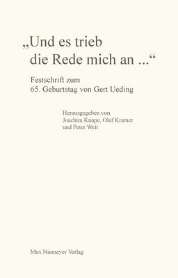 bokomslag &quot;Und es trieb die Rede mich an...&quot;