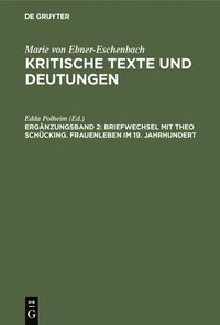 bokomslag Briefwechsel mit Theo Schcking. Frauenleben im 19. Jahrhundert