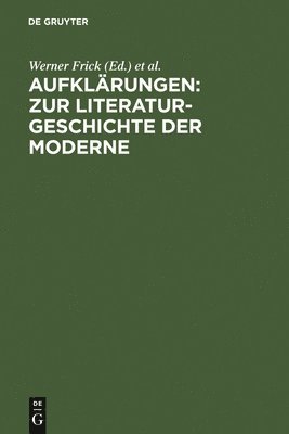 bokomslag Aufklrungen: Zur Literaturgeschichte Der Moderne