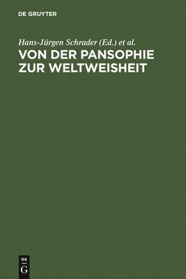 bokomslag Von Der Pansophie Zur Weltweisheit