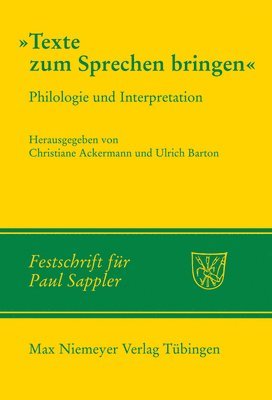 Christiane Ackermann, Ulrich Barton - Texte Zum Sprechen Bringen, Inbunden