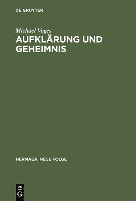 bokomslag Aufklärung und Geheimnis