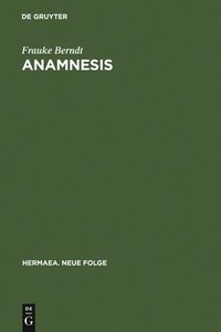 bokomslag Anamnesis