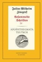 Dieter Mertens, Werner Wilhelm Schnabel, Theodor Verweyen - Apophthegmata Teutsch, Inbunden