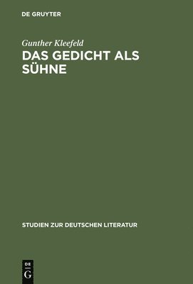 bokomslag Gedicht als Sühne