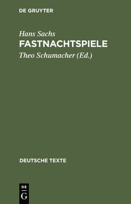 Hans Sachs, Theo Schumacher - Fastnachtspiele, Häftad