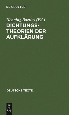 Dichtungstheorien Der Aufklrung 1