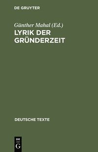 bokomslag Lyrik Der Gründerzeit