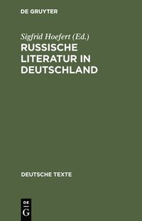 bokomslag Russische Literatur in Deutschland