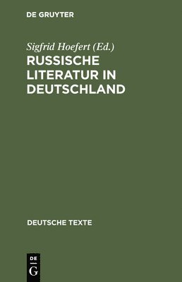 bokomslag Russische Literatur in Deutschland