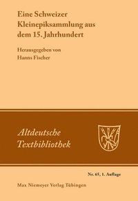 bokomslag Eine Schweizer Kleinepiksammlung aus dem 15.Jahrhundert