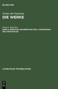 bokomslag Boethius' Bearbeitung Des 'Categoriae' Des Aristoteles