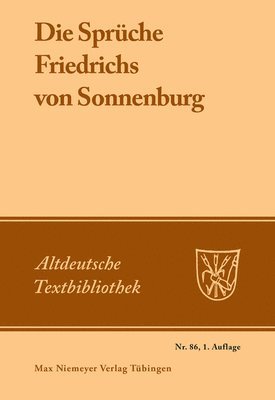 Achim Friedrich von Sonnenburg Masser, Achim Masser - Sprüche Friedrichs von Sonnenburg, Häftad