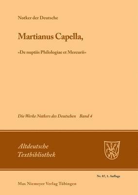 bokomslag Martianus Capella, De Nuptiis Philologiae Et Mercurii