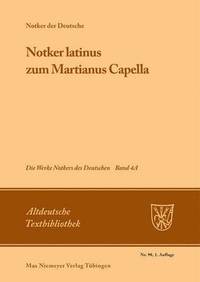 bokomslag Notker latinus zum Martianus Capella