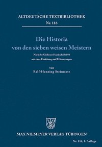 bokomslag Die Historia von den sieben weisen Meistern und dem Kaiser Diocletianus