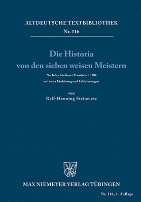 bokomslag Die Historia von den sieben weisen Meistern und dem Kaiser Diocletianus