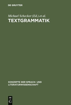 bokomslag Textgrammatik